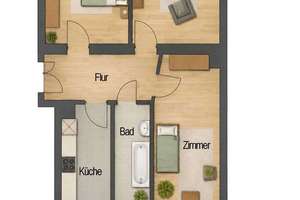 INVESTITION MIT ALTBAUFLAIR | Vermietete 3-Raum-Wohnung mit West-Balkon und Tageslichtbad – Die vollständige Adresse der Immobilie erhältst du vom Anbieter., 4318 Anger-Crottendorf, Leipzig – Vorschaubild 9