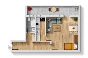 Bezugsfreie Wohnung mit Loggia – Düsseldorf-Keldachstraße – 40225 Bilk, Düsseldorf – Vorschaubild 7