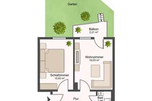 Exklusiv! Kernsanierte 2,5 Zimmer Wohnung mit eigenem Garten im Herzen von Linden... – 30449 Linden-Mitte, Hannover – Vorschaubild 16