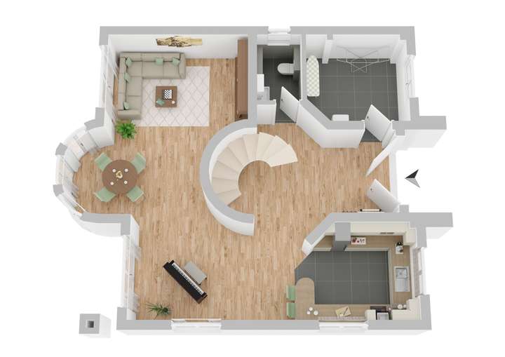 EG Grundriss Stadthaus Grunewa