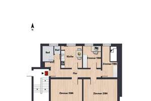 Zimmer 17,05 m² innerhalb einer 3er-WG // EG rechts – Kleiststr. 12, 38440 Stadtmitte (Ortsteil), Wolfsburg – Vorschaubild 10