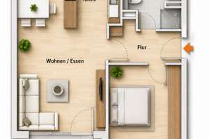 Bensberg: Neuwertige 2-Zimmer Wohnung + Aufzug + Tiefgarage – Kölner Str. 57, 51429 Kaule, Bergisch Gladbach – Vorschaubild 13