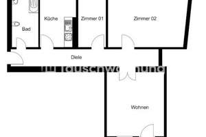 Tauschwohnung: 3 Zimmer saniert Altbau,Wanne Dusche, Balkon 