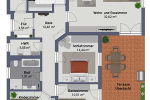 Gepflegtes Einfamilienhaus am Rand zum Spreewald - Barrierefreier Bungalow – Am Grünen Berg 60, 15926 Luckau – Vorschaubild 30