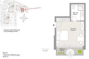 *** super Apartment in Freiburg-Merzhausen *** ruhig - grün - in bester Infrastruktur *** – Die vollständige Adresse der Immobilie erhältst du vom Anbieter., 79100 Vauban, Freiburg im Breisgau – Vorschaubild 3