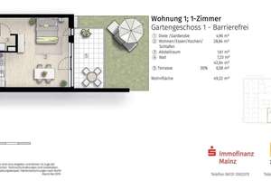 möblierte Wohnung mit Garten, Nähe Universität Mainz – Die vollständige Adresse der Immobilie erhältst du vom Anbieter., 55131 Oberstadt, Mainz – Vorschaubild 14