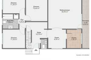 Freistehendes, saniertes Einfamilienhaus im Bungalowstil in Reilingen – Rhein-Neckar-Kreis – Vorschaubild 9