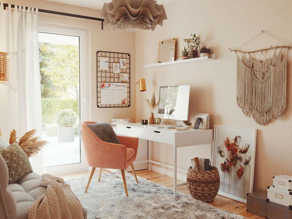 Wohnbeispiel Homeoffice-Arbeit