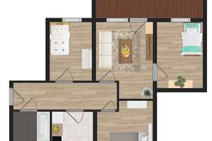 4-Zimmer-Wohnung bequem mit Dusche – Yorckstraße 32b, 9130 Yorckgebiet, Chemnitz – Vorschaubild 12