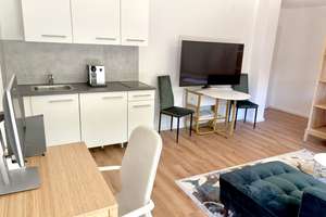 Renoviertes, möbliertes Apartment (Souterrain) mit Terrasse in Frankfurt-Kalbach – ab sofort – Die vollständige Adresse der Immobilie erhältst du vom Anbieter., 60437 Kalbach-Riedberg, Frankfurt am Main – Vorschaubild 2