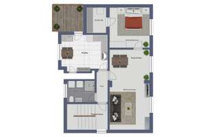 Neuer Preis - Altbau-Dachgeschosswohnung mit Balkon im schönen Sankt Arnual – Die vollständige Adresse der Immobilie erhältst du vom Anbieter., 66119 Sankt Arnual, Saarbrücken – Vorschaubild 9