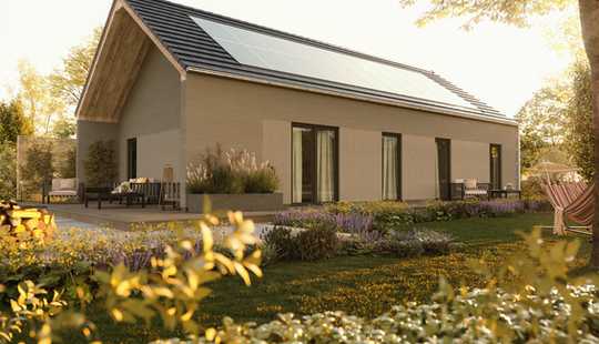 Bild von Außergewöhnlicher Bungalow mit 2 Wohnebenen in Form einer Kardinaldecke. Das ganz Besondere für Sie.