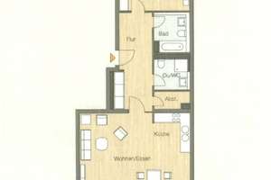 Stilvolle 2 Zimmer Wohnung mit Balkon in begehrter Lage am Wildpark – Am Wildpark 51, 40629 Ludenberg, Düsseldorf – Vorschaubild 12