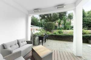Helles, schickes, ruhiges vollmöblierte EG-Terrassenapartment @ Cecilienallee
