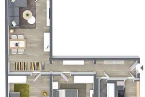 3-Raum-Wohnung mit Tageslichtbad und Balkon – C.-v.-Ossietzky-Str. 238, 9127 Gablenz, Chemnitz – Vorschaubild 6