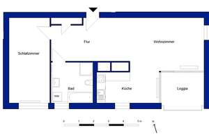 Modernisierte Wohnung über den Dächern des Rabenbergs: 2 Zimmer mit Aufzug und Designbodenbelag – Die vollständige Adresse der Immobilie erhältst du vom Anbieter., 38444 Rabenberg, Wolfsburg – Vorschaubild 3