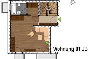 Stilvolle, geräumige 3-Zimmer-Loft-Wohnung mit Balkon und Einbauküche in Am Hart, München – Marienbaderstr 18, 80937 Am Hart, München – Vorschaubild 14
