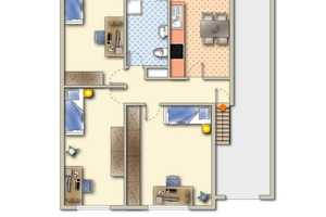 ** 3 Gehminuten zum KIT = Möblierte 3-Zimmer WG-Wohnung in der Karlsruher City! – Kreuzstr. 3, 76133 Karlsruhe – Vorschaubild 1
