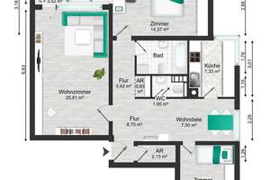 Langen - Renovierte 3-Zimmerwohnung in ruhiger & beliebter Lage – Die vollständige Adresse der Immobilie erhältst du vom Anbieter., 27607 Langen – Vorschaubild 17
