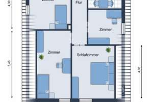 Helle 3,5Zi DG Wohnung am Herminghauspark
