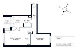 2,5 Zimmer an der Gertigstraße – ein modernes Zuhause mit Südwest-Loggia – Die vollständige Adresse der Immobilie erhältst du vom Anbieter., 22303 Winterhude, Hamburg – Vorschaubild 7
