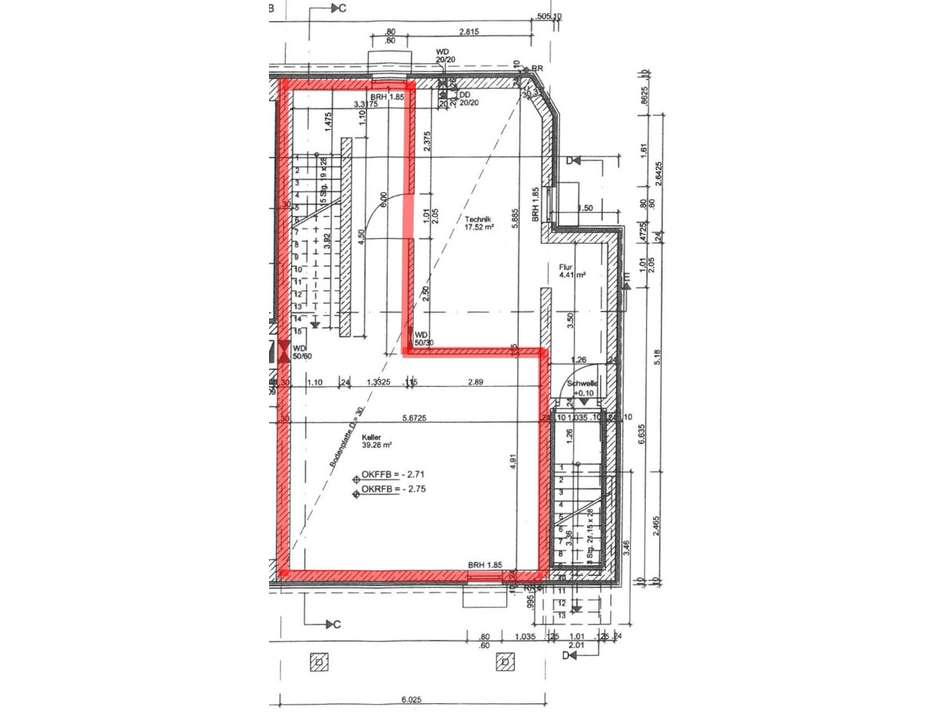 Grundriss KG - Wohnung 1
