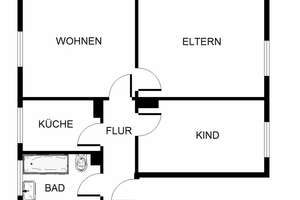 3-Zimmer-Wohnung in Gelsenkirchen Hassel – Hasloher Weg 19, 45896 Hassel, Gelsenkirchen – Vorschaubild 2