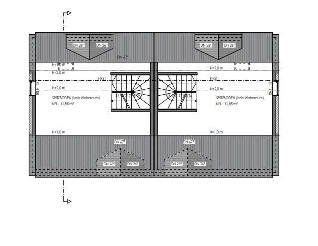 Grundriss Spitzboden