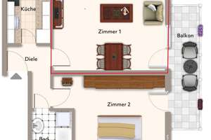 Helles renoviertes Zimmer in ruhiger 2er-WG mit Mitbewohner (m) in KA-Wolfrasweier! – Die vollständige Adresse der Immobilie erhältst du vom Anbieter., 76228 Wolfartsweier, Karlsruhe – Vorschaubild 9