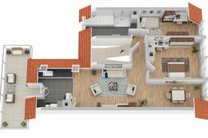 Stilvolle 4-Zimmer-Altbauwohnung im DG mit Balkon- toller Blick über die Dächer von Karlsruhe – Die vollständige Adresse der Immobilie erhältst du vom Anbieter., 76137 Südstadt, Karlsruhe – Vorschaubild 12
