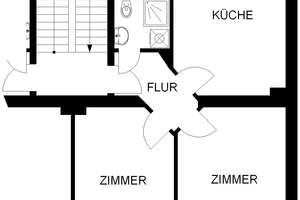 2 Zimmer mit Balkon zum schönen Innenhof in Hagen – Franklinstr. 8, 58089 Wehringhausen, Hagen – Vorschaubild 2