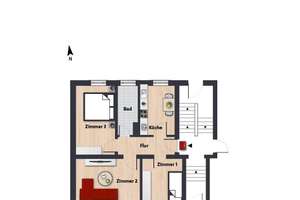 Kleines Zimmer 9,21 m² innerhalb einer 3er-WG // EG links – Rilkehof 4, 38440 Stadtmitte (Ortsteil), Wolfsburg – Vorschaubild 8
