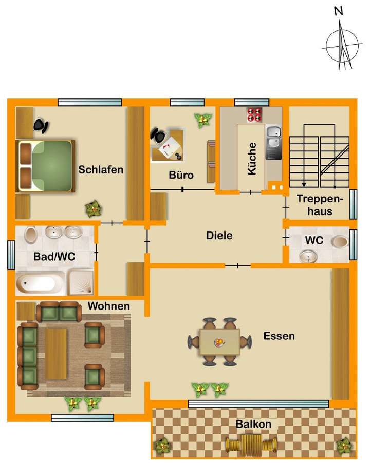 Grundriss 1. Obergeschoss