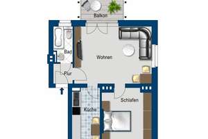 Schöne Aussichten: Genießen Sie das Leben in Ihrer neuen Wohnung! – Mehringstr. 13, 39114 Cracau, Magdeburg – Vorschaubild 2