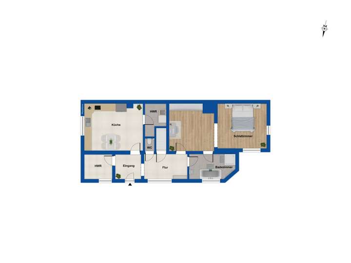 Haus - Grundriss Erdgeschoss