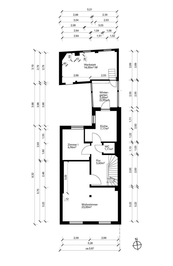 Grundriss Obergeschoss