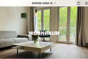 Möblierte 2-Zimmer Wohnung in Düsseldorf-Oberbilk – Volksgartenstraße 15, 40227 Oberbilk, Düsseldorf – Vorschaubild 1