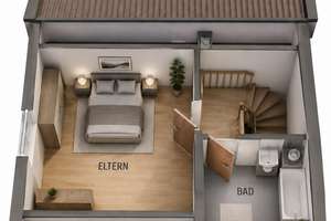 Maisonette-Wohnung mit eigenem Hauseingang und Fernblick in Würzburg-Unterdürrbach + eigener Garten – Die vollständige Adresse der Immobilie erhältst du vom Anbieter., 97080 Dürrbachtal, Würzburg – Vorschaubild 6