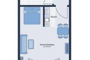Vollmöbliertes 1-Zimmer-Apartment mit Wintergarten in zentraler Lage von Nürnberg – attraktiver Stan – Die vollständige Adresse der Immobilie erhältst du vom Anbieter., 90461 Gugelstraße, Nürnberg – Vorschaubild 10