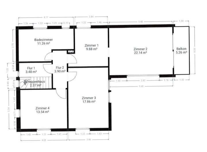 Grundriss Obergeschoss
