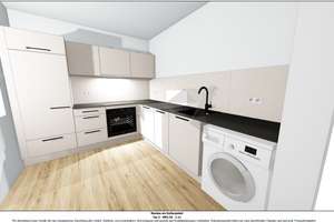 ++ Frühlingsangebot ++ Erstbezug! Barrierefreie 1-Raum-Wohnung mit Einbauküche und Terrasse – Unritzstraße 38b, 9117 Rabenstein, Chemnitz – Vorschaubild 9