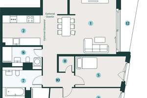 Komfortable 4-Zimmer-Wohnung in TOP-Lage – Schützenplatz 8, 1067 Wilsdruffer Vorstadt/Seevorstadt-West, Dresden – Vorschaubild 2