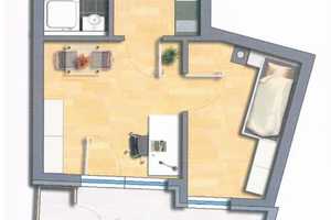 Schönes, teilmöbliertes 2 Zimmer Appartement (Universitätsnähe) – Welfenstr. 82, 70599 Stuttgart – Vorschaubild 10