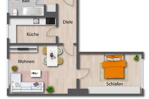 Wohnen Nähe Rotkreuzplatz: Gepflegte 2-Zimmer-Wohnung mit Tageslichtbad, sofort beziehbar! – Die vollständige Adresse der Immobilie erhältst du vom Anbieter., 80634 Neuhausen, München – Vorschaubild 18