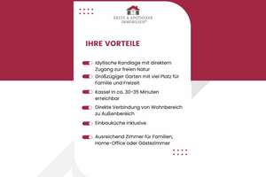 Doppelhaushälfte im Grünen – Wald, Wiesen und Weitblick in Großalmerode – Die vollständige Adresse der Immobilie erhältst du vom Anbieter., 37247 Großalmerode – Vorschaubild 2