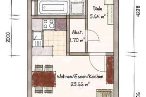 Kompakt, gepflegt, vermietet – zentrumsnahe Ein-Zimmer Wohnung mit TG-Stellplatz – Die vollständige Adresse der Immobilie erhältst du vom Anbieter., 4105 Zentrum-Nord, Leipzig – Vorschaubild 7