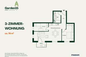 Moderne Neubauwohnung im Lagarde Quartier: 3 Zimmer, Einbauküche und BALKON mit Blick ins Grüne – Lorenz-Krapp-Straße 1, 96052 Nord, Bamberg – Vorschaubild 13
