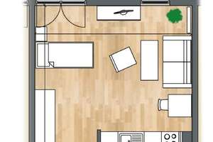 Zum 01.09.2026: Kompakte 1-Zi. Wohnung für Senioren in toller Wohnlage! – Hermannstraße 22, 38114 Westliches Ringgebiet, Braunschweig – Vorschaubild 6