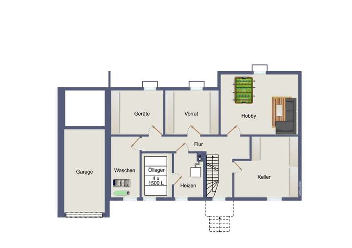 Grundriss Untergeschoss