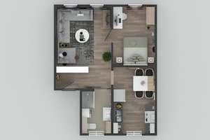 Frisch sanierter Altbau: 2,5-Zi.-Wohnung nahe Adler